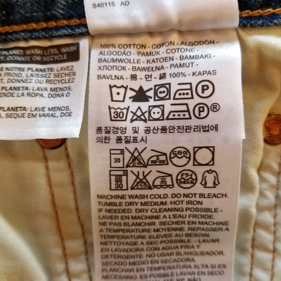 Levi's 501 Straight Leg Crop Ankle Jeans W28 L27 - Picture 8 of 8